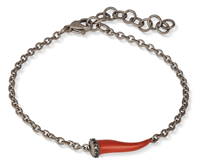 Pulsera Mano-J. in Titanio Diamante CHBRT5BBRKSM_ROSSO